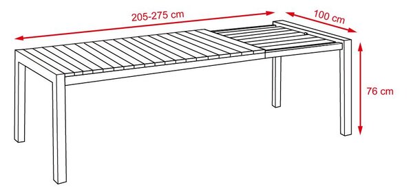 Zahradní stůl VIKING XXL - ROZKLÁDACÍ