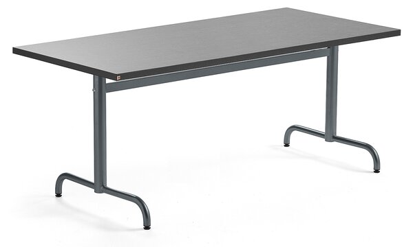 AJ Produkty Stůl PLURAL, 1600x800x720 mm, linoleum, tmavě šedá, antracitově šedá