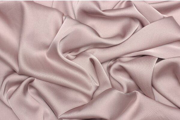 Saténové umělé hedvábí | Silky Armani - Pudrově růžová