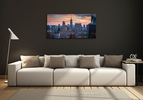 Foto obraz sklo tvrzené Manhattan New York osh-131426283