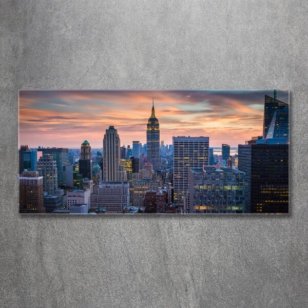 Foto obraz sklo tvrzené Manhattan New York osh-131426283