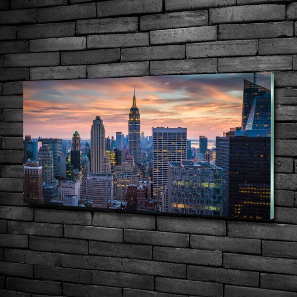 Foto obraz sklo tvrzené Manhattan New York osh-131426283