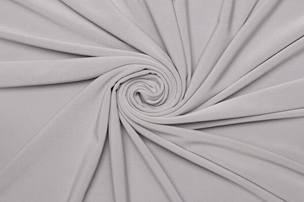 Úplet polyester elastický tenký - Světle šedý