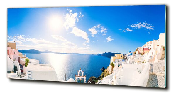 Foto obraz skleněný horizontální Santorini Řecko osh-134209719
