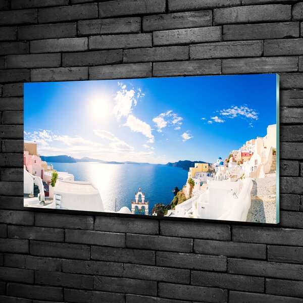 Foto obraz skleněný horizontální Santorini Řecko osh-134209719