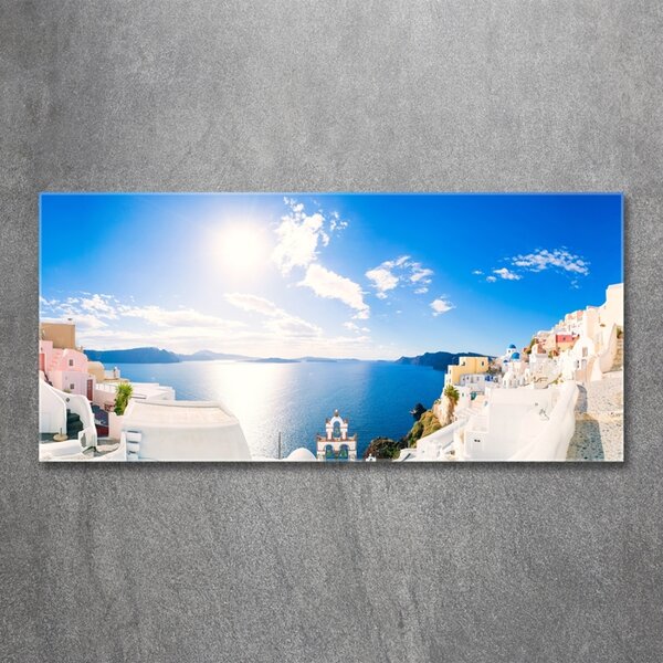 Foto obraz skleněný horizontální Santorini Řecko osh-134209719