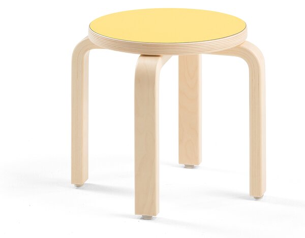 AJ Produkty Dětská stolička DANTE, výška 310 mm, bříza/žlutá
