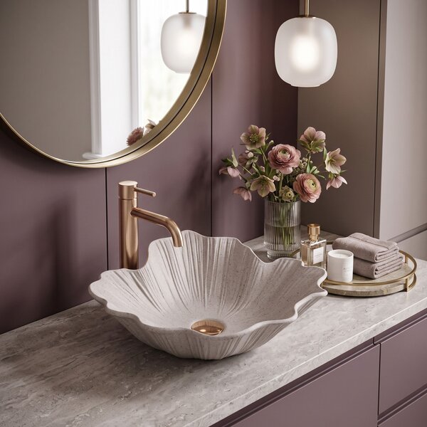 Rea, Umyvadlo na desku Rea Flower Beige, REA-U7888