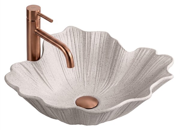 Rea, Umyvadlo na desku Rea Flower Beige, REA-U7888