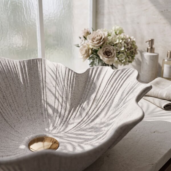 Rea, Umyvadlo na desku Rea Flower Beige, REA-U7888