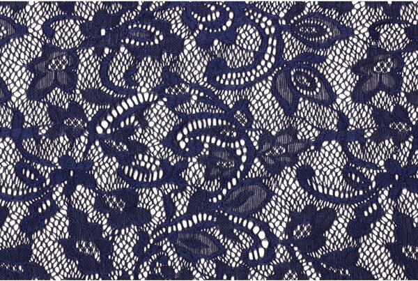 Krajka elastická nylon - Tmavě modrá