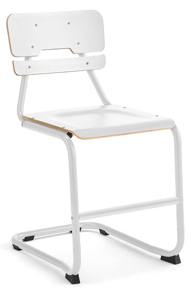 AJ Produkty Školní židle LEGERE II, výška 500 mm, bílá, bílá