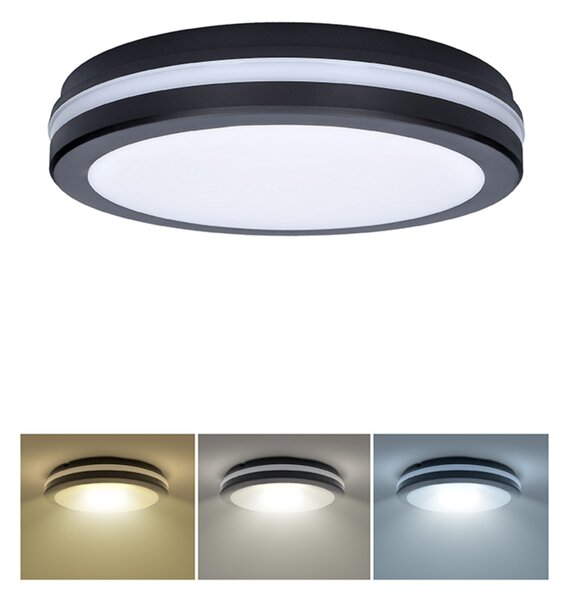 Solight LED osvětlení s nastavitelným výkonem a teplotou světla, 18/22/26W, max. 2210lm, 3CCT, IP65, 30cm WO820