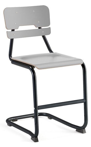 AJ Produkty Školní židle LEGERE I, výška 500 mm, antracitově šedá, šedá