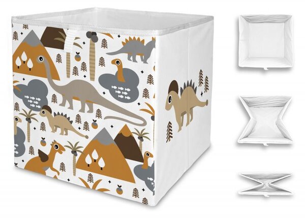 Úložná krabice dino kingdom, 32x32cm