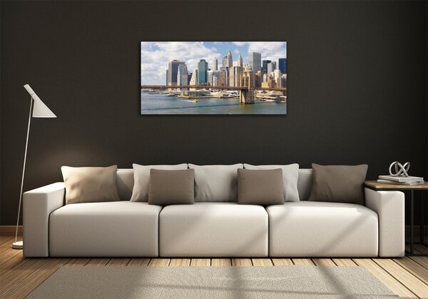 Foto obraz sklo tvrzené Manhattan New York osh-136544360