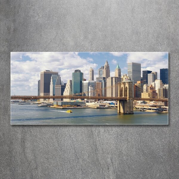 Foto obraz sklo tvrzené Manhattan New York osh-136544360