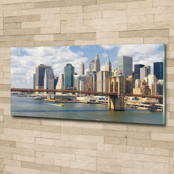 Foto obraz sklo tvrzené Manhattan New York osh-136544360