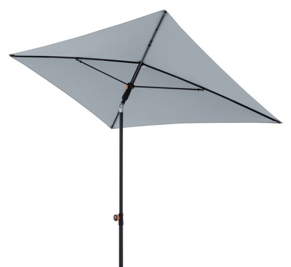 Doppler myZone zahradní slunečník 190 x 125 cm světle šedá