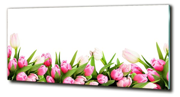 Foto obraz sklo tvrzené Růžové tulipány osh-138798865