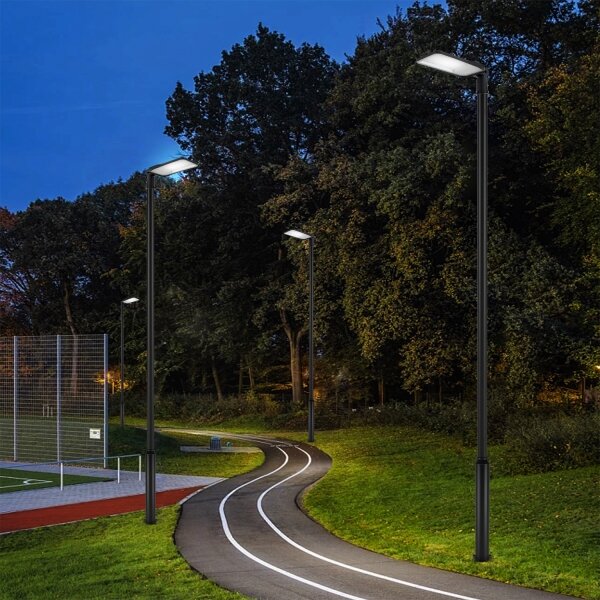 Brilagi-LED Venk. lampa se sloupem a kl. 5 m URBANLIGHT LED/200W/230V černá IP65