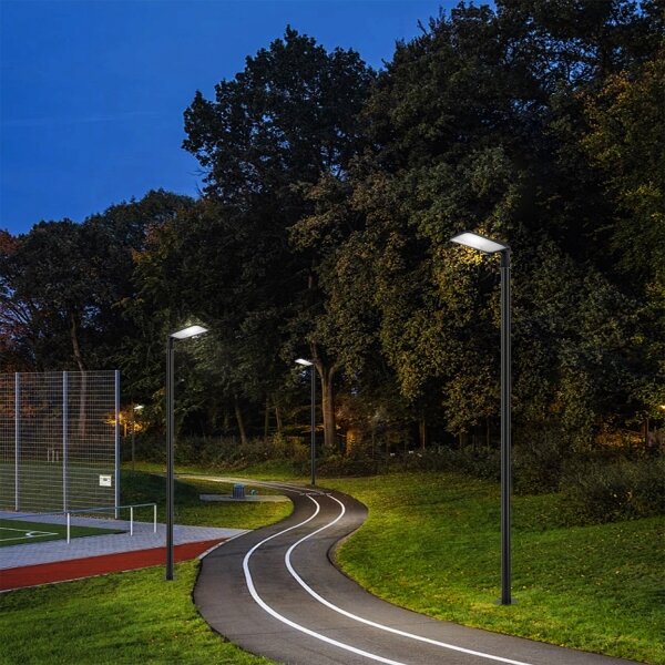 Brilagi-LED Venk. lampa se sloupem a kl. 3 m URBANLIGHT LED/200W/230V černá IP65