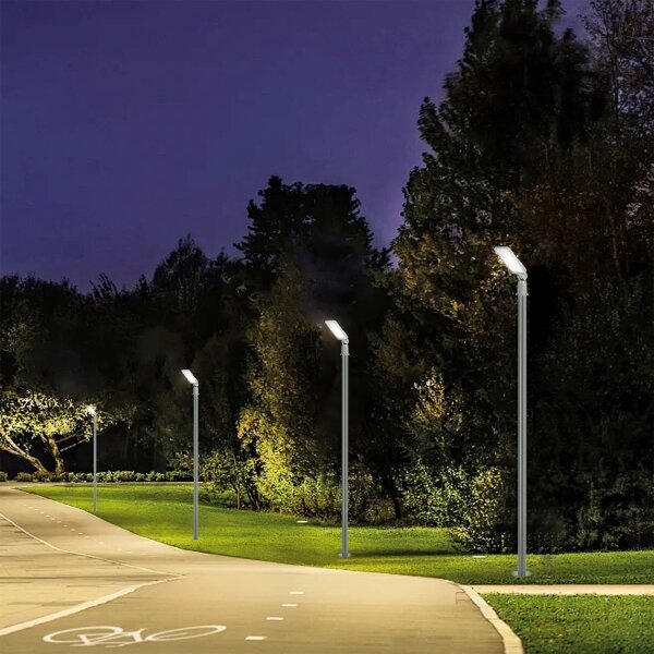 BRILAGI -LED Venk. lampa se sloupem a kl. 3 m URBANLIGHT LED/50W/230V šedá IP65
