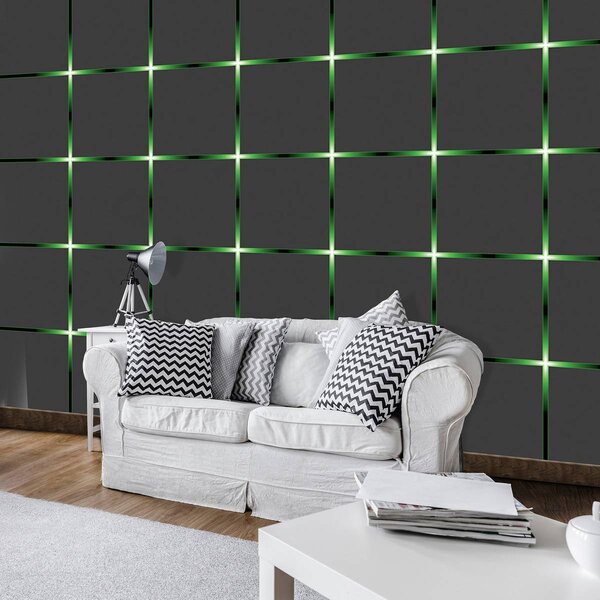 Fototapeta - Zelená mřížka (152,5x104 cm)