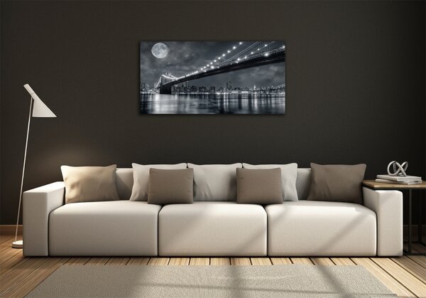 Moderní skleněný obraz z fotografie Brooklynský most osh-15676398