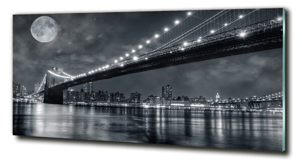 Moderní skleněný obraz z fotografie Brooklynský most osh-15676398