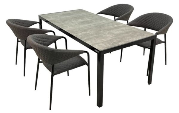Doppler BERGAMO MELIA LIKA-TEX® zahradní sedací souprava 4+1 antracit