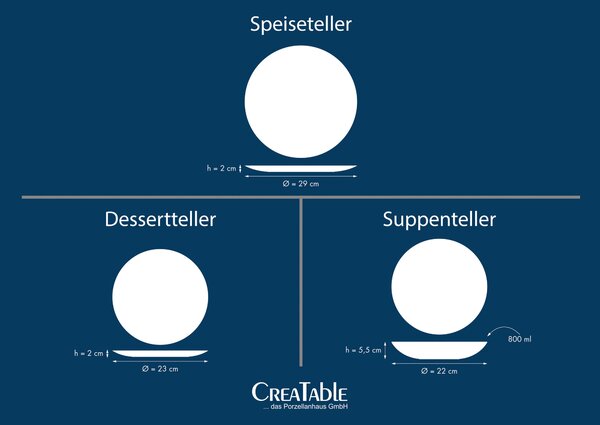 JÍDELNÍ SOUPRAVA, kamenina Creatable - Online Only nádobí, Online Only