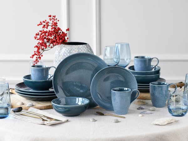 KOMBINOVANÁ SOUPRAVA, 16dílné, kamenina Creatable - Online Only nádobí, Online Only