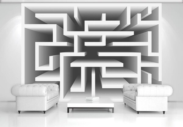Fototapeta - 3D labyrint (152,5x104 cm)