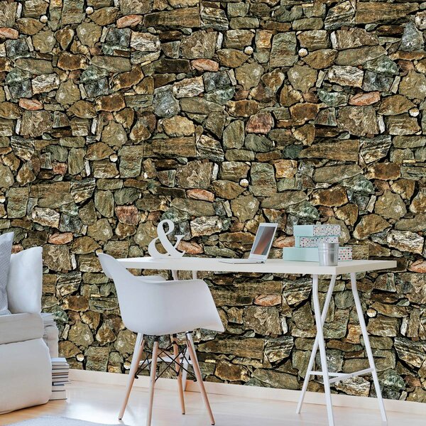 Fototapeta - Stone Wall Rock (152,5x104 cm)