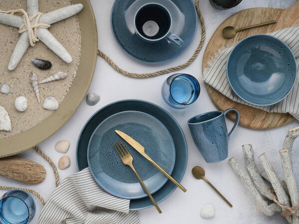KOMBINOVANÁ SOUPRAVA, 16dílné, kamenina Creatable - Online Only nádobí, Online Only