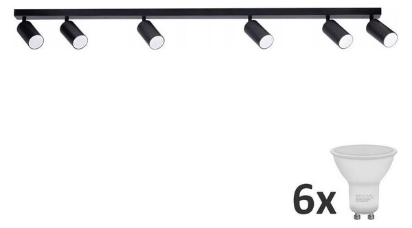 LED Bodové svítidlo ANGIE 6xGU10/6W/230V černá