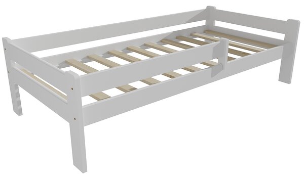 Vomaks Dětská postel DP 012 se zábranou Rozměr: 70 x 160 cm, Povrchová úprava: netransparentní barva bílá