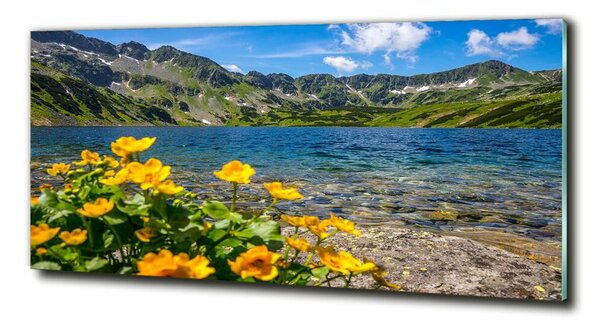 Fotoobraz na skle Jezero v horách osh-162951795