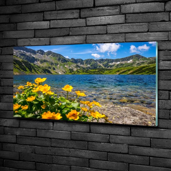 Fotoobraz na skle Jezero v horách osh-162951795