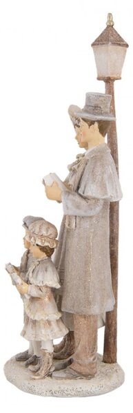 Vánoční dekorace figurka rodinky zpívající koledy – 15x11x30 cm