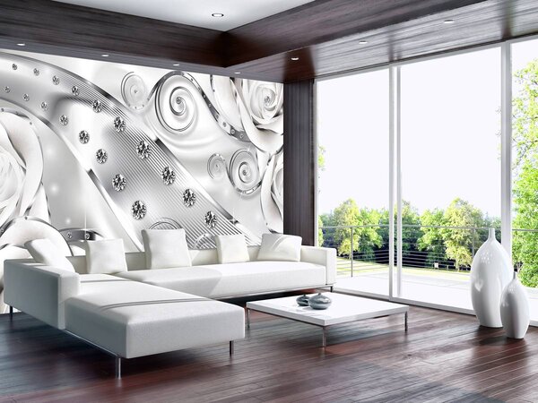 Fototapeta - Luxusní vzor s diamanty (152,5x104 cm)