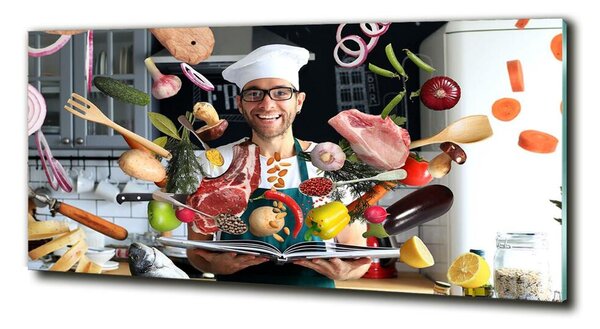 Foto obraz fotografie na skle Kuchař recept osh-179590171