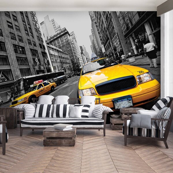Fototapeta - Žluté taxi (152,5x104 cm)