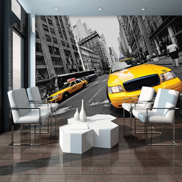 Fototapeta - Žluté taxi (152,5x104 cm)