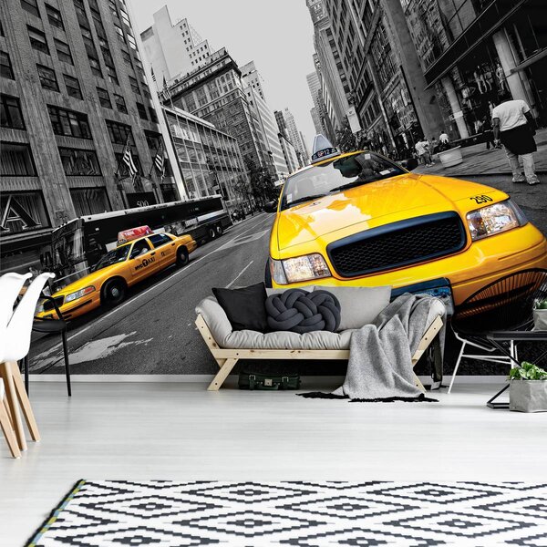 Fototapeta - Žluté taxi (152,5x104 cm)