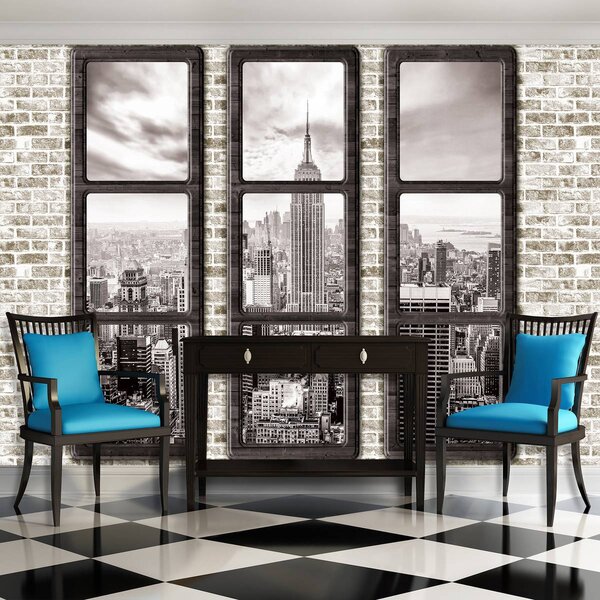 Fototapeta - New York - výhled z okna (152,5x104 cm)