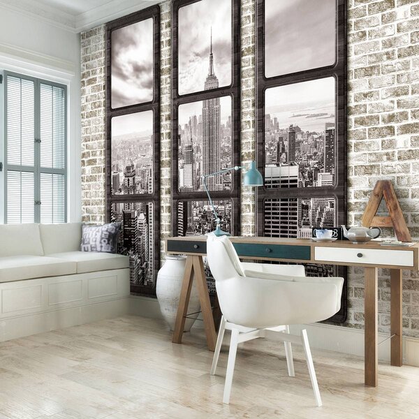 Fototapeta - New York - výhled z okna (152,5x104 cm)