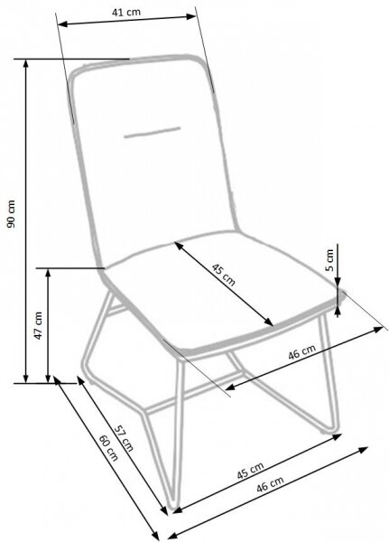 Halmar jídelní židle K390 +