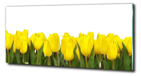 Foto obraz sklo tvrzené Žluté tulipány osh-2665979